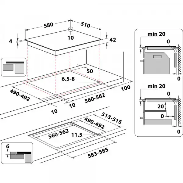 Whirlpool ugradna ploča AKT 8090/NE