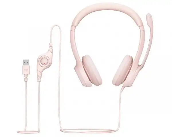 LOGITECH H390 Stereo Headset slušalice sa mikrofonom roze