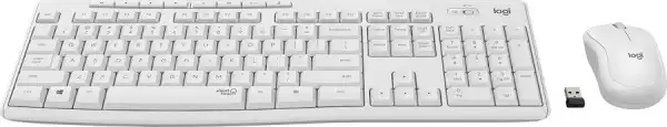 LOGITECH Bežična tastatura i miš MK295 Silent Wireless US (Bela)