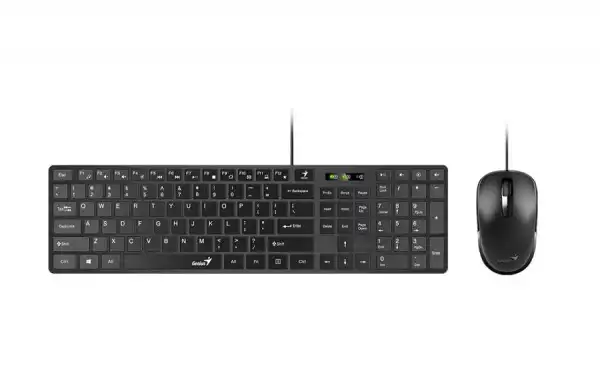 GENIUS Tastatura i miš SlimStar C126 YU-SRB (Crna)