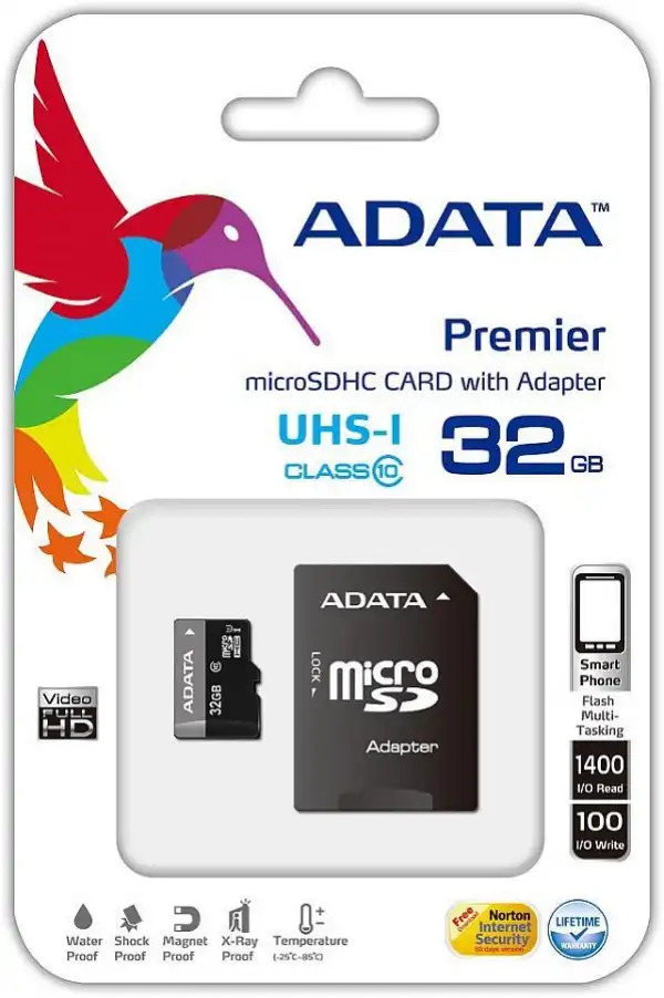 ADATA AUSDH32GUICL10-RA1 32GB microSD Memorijska kartica