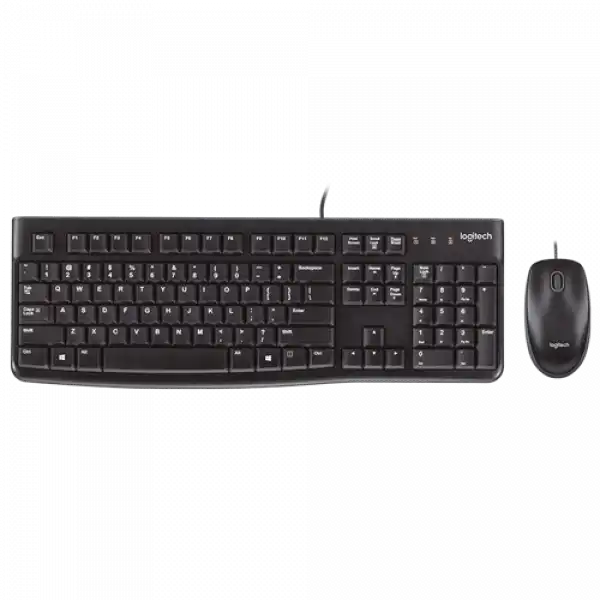 LOGITECH Žična tastatura i miš MK120 US (Crna) 920-002586