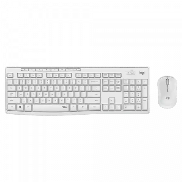 LOGITECH Bežična tastatura i miš MK295 Silent Wireless US (Bela)