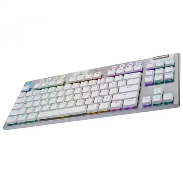 LOGITECH Bežična gejmerska tastatura G915 TKL Lightspeed Wireless US (Bela)