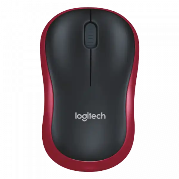 LOGITECH Bežični miš M185 (Crveno/Crni)