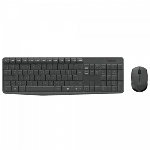 LOGITECH Bežična tastatura i miš MK235 US (Crna)
