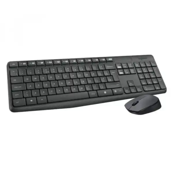 LOGITECH Bežična tastatura i miš MK235 US (Crna)