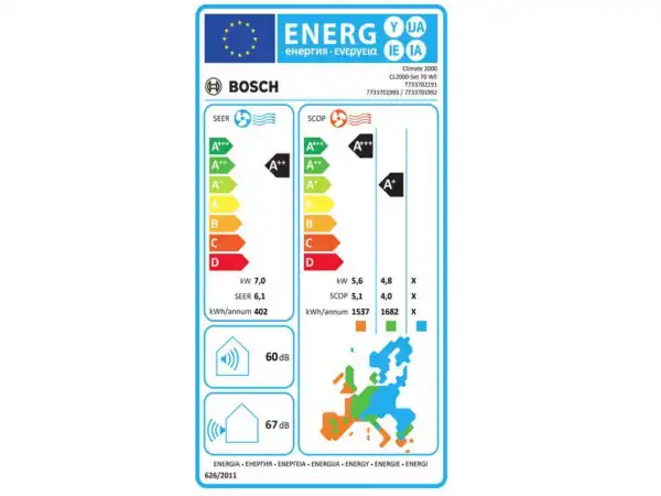 BOSCH Inverter Klima Climate 2000 BAC2-2432IA
