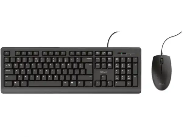 Tastatura+miš TRUST Primo žični set/crna