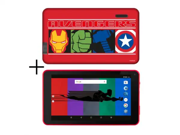 Tablet ESTAR Themed Avengers 7399 HD 7''/QC 1.3GHz/2GB/16GB/WiFi/0.3MP/Android 9/crvena