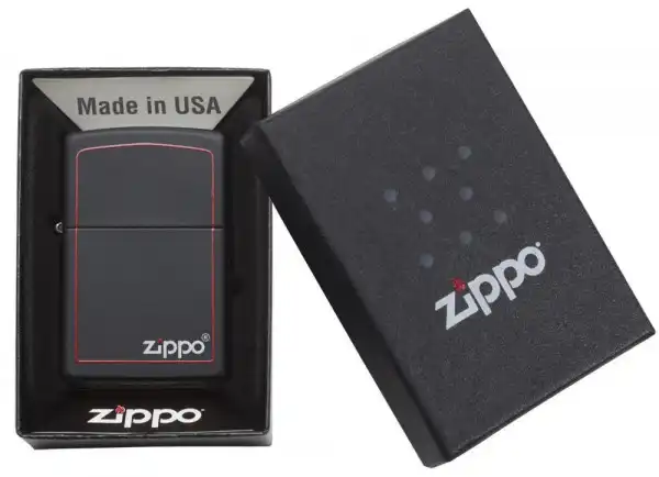 ZIPPO Upaljač -Matte Black/Red Bor