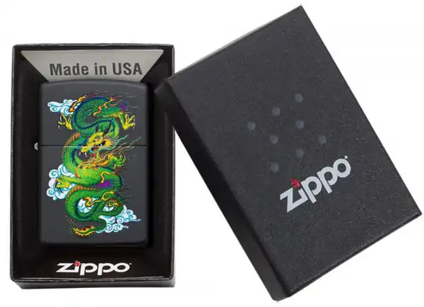 ZIPPO Upaljač - Black Matte Dragon