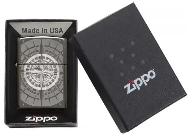 ZIPPO Upaljač -Black Ice Compas