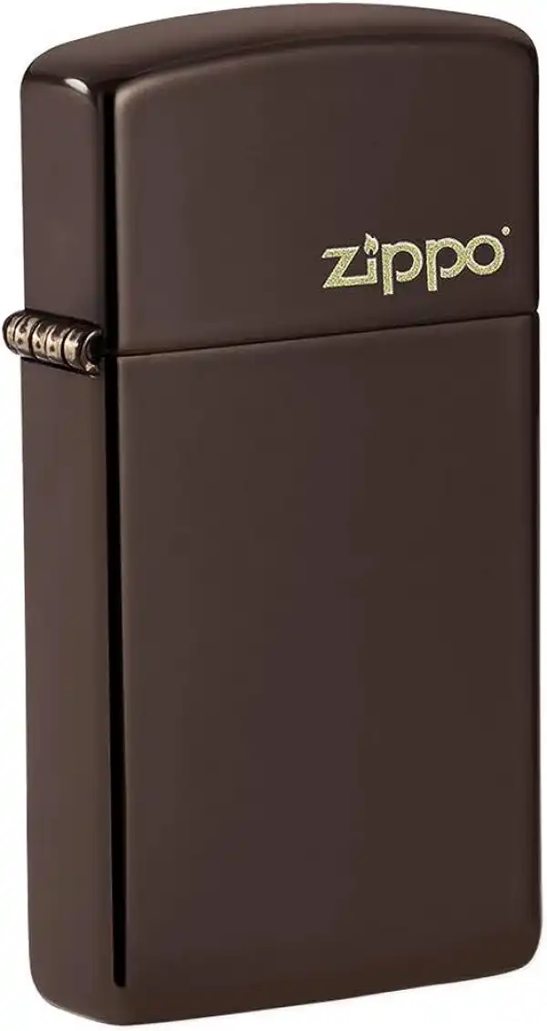 ZIPPO Slim Brown Logo upaljač