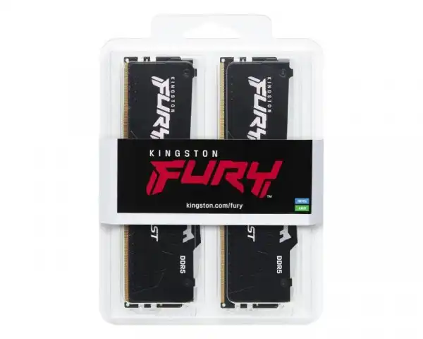 KINGSTON DIMM DDR5 64GB (2x32GB kit) 5600MTs KF556C36BBEAK2-64 Fury Beast RGB EXPO