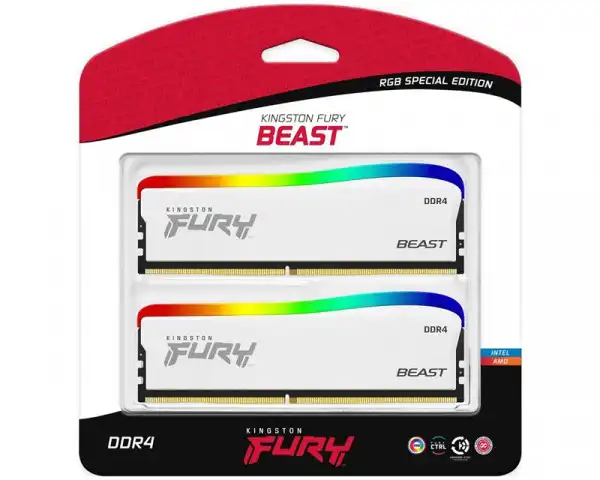 KINGSTON DIMM DDR4 32GB (2x16GB kit) 3600MTs KF436C18BWAK232 Fury Beast RGB Special Edition