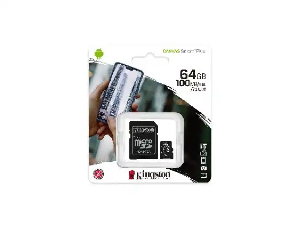Memorije kartice KINGSTON SDCS2/128GB/microSDXC/128GB/Class10 U1/100MB/s-10MB/s+adapter