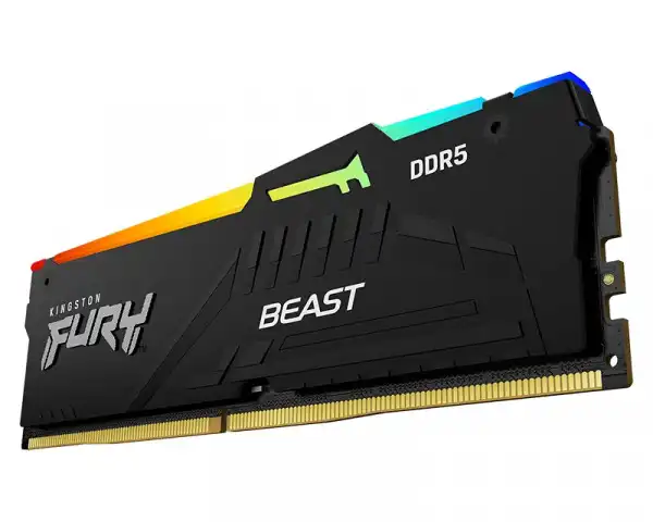 KINGSTON DIMM DDR5 32GB (2x16GB kit) 5600MTs KF556C36BBEAK2-32 Fury Beast RGB EXPO