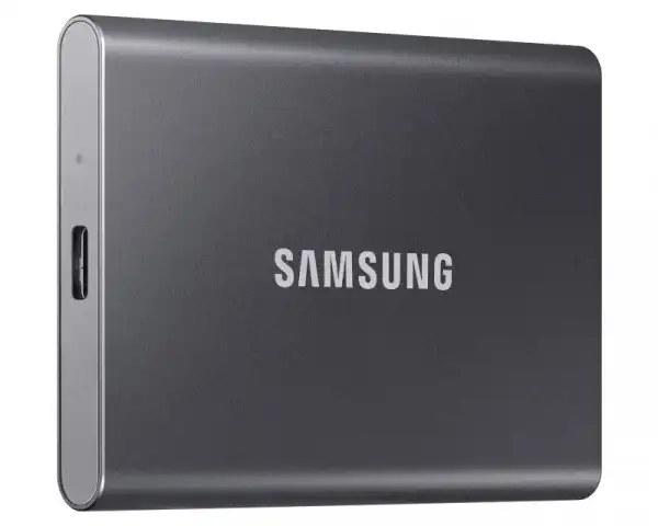 SAMSUNG Portable T7 Touch 2TB sivi eksterni SSD MU-PC2T0T