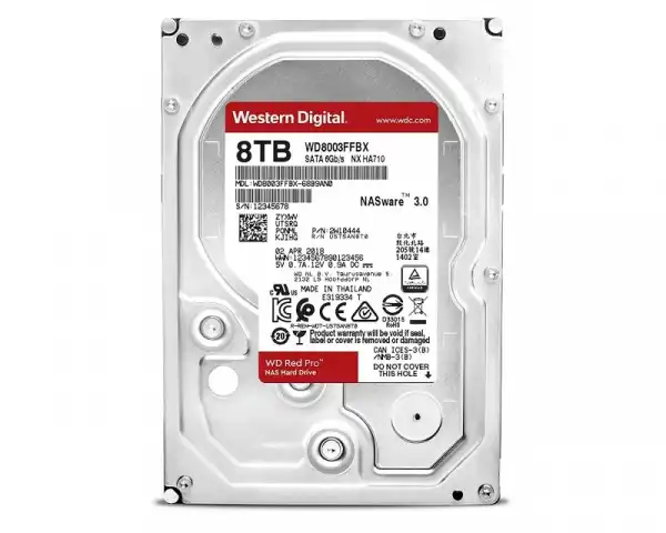 WD 8TB 3.5'' SATA III 256MB 7.200rpm WD8003FFBX Red Pro