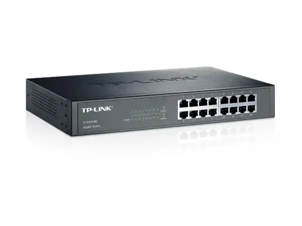 Switch TP-LINK TL-SG1016D Gigabit/16x RJ45/10/100/1000Mbs/Rackmount metalno kuciste