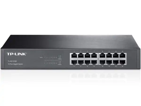 Switch TP-LINK TL-SG1016D Gigabit/16x RJ45/10/100/1000Mbs/Rackmount metalno kuciste