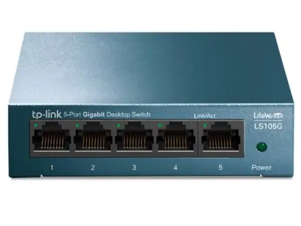 Switch TP-LINK LS105G LiteWave Gigabit 5xRJ-45/10/100/1000Mbps/metalno kućište