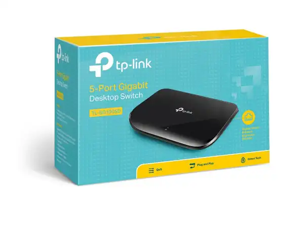 Switch TP-LINK TL-SG1005D Gigabit/5x RJ45/10/100/1000Mbps/plasticno kuciste