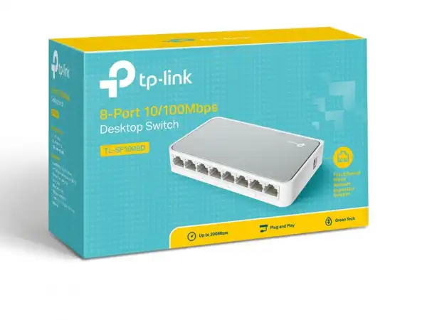 Switch TP-LINK TL-SF1008D 8x RJ45/10/100Mbps/plasticno kuciste