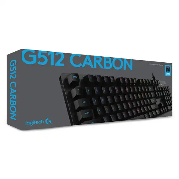 Logitech G512 LIGHTSYNC RGB  Mechanical Gaming Keyboard with GX Brown Switches