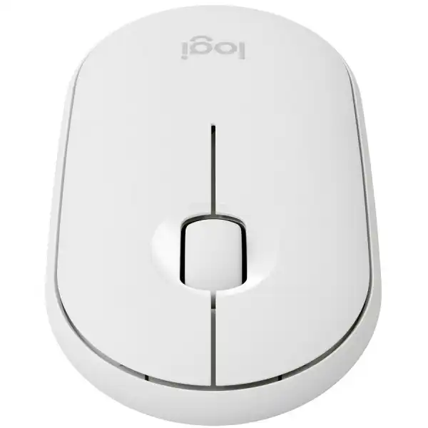 Logitech Pebble Mouse 2 M350s, Tonal White