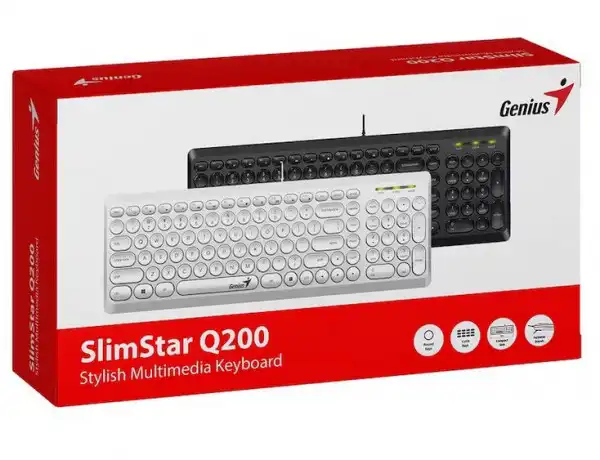 Genius SlimStar Q200,SER,White,! USB