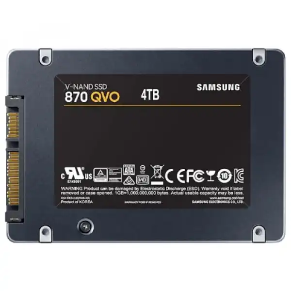 SAMSUNG SSD 4TB 870 QVO 2.5'' SATA III - MZ-77Q4T0BW