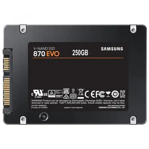 SAMSUNG SSD 250GB 870 EVO 2.5 SATA III MZ-77E250B