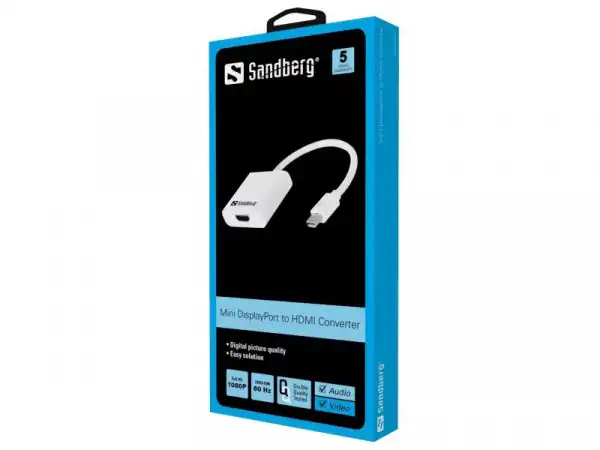 Sandberg Adapter Mini DisplayPort - HDMI 508-29