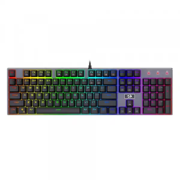 Devarajas K556RGB Mechanical Gaming Keyboard, Brown Switches - Black