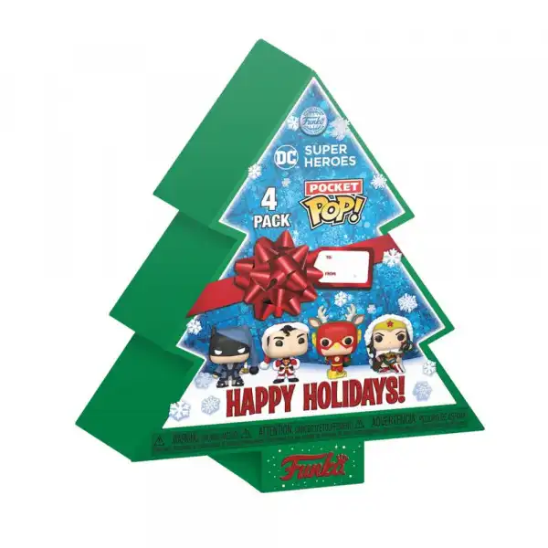 Funko Pocket POP: DC Holiday - Tree Holiday Box 4pcs.