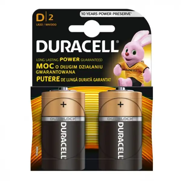 Duracell alkalne baterije D DUR-LR20/BP2