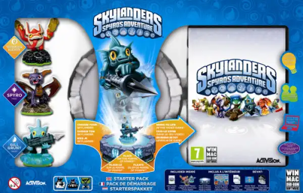 PC Skylanders Starter Pack (Game + Portal of Power + 3 figurines)