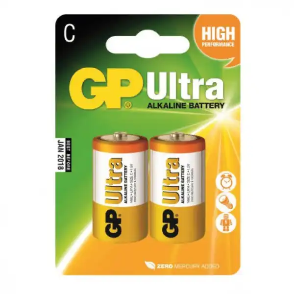 GP alkalne baterije C GP-LR14/2BP
