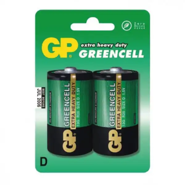 GP cink-oksid baterije D  GP-R20/2BP