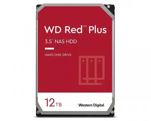 WD 12TB 3.5'' SATA III 256MB 5400 WD120EFBX Red Plus NAS