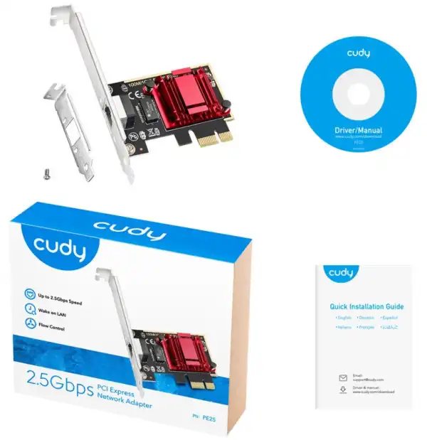 Cudy PE25 2.5Gbps PCI Express Network Adapter