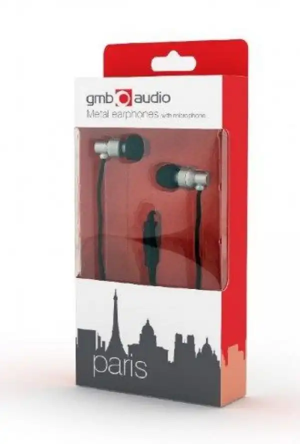 MHS-EP-CDG-S Gembird Metal MP3 slusalice sa mikrofonom + volume kontrol ''Paris''