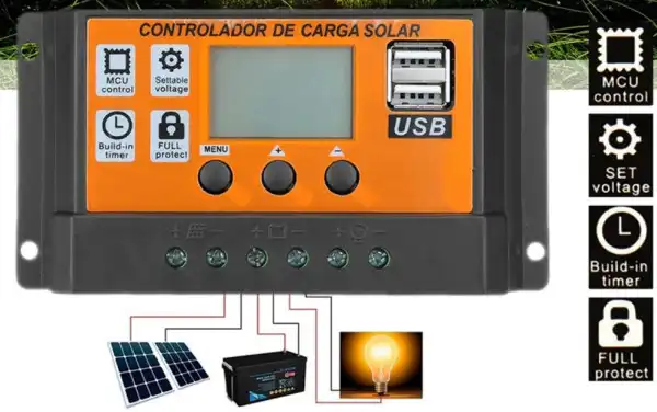 SOL-CONTROL30A GMB Orange MPPT Auto Solar Charge Controller 100A 50A 30A 20A 10A