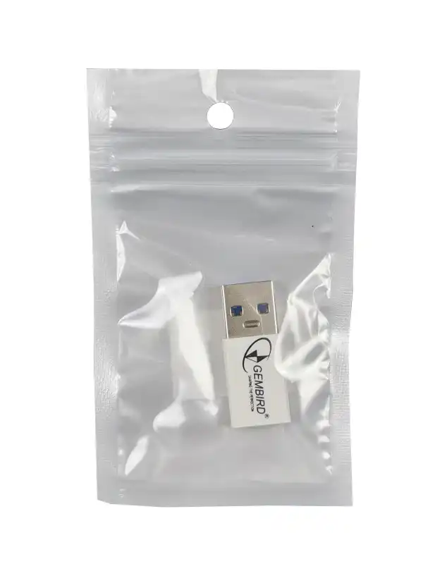 CCP-USB3-AMCM-0M** Gembird USB 3.1 AM to Type-C female adapter cable, White (71)