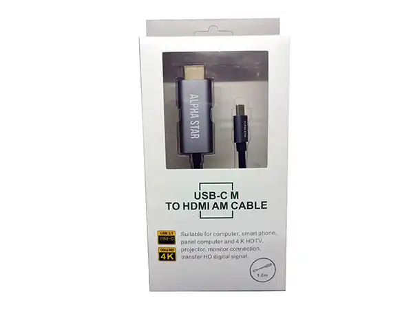 USB kabl TIP-C (muški) na HDMI 4K (muški)/dužina 1,2m/blister ( 104780 )