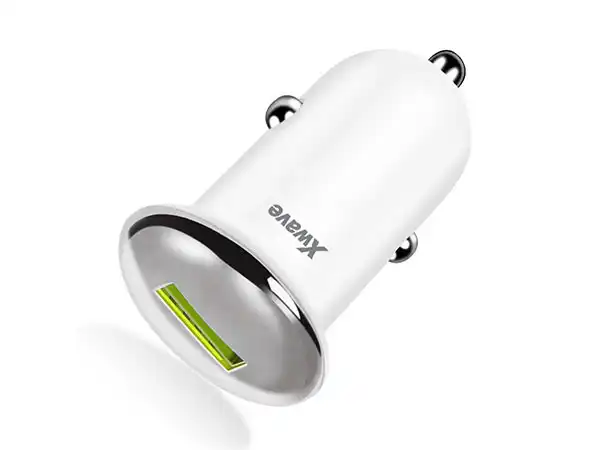 USB auto punjač  za mobilne, tablete, 1 xUSB, 5V srebrno-bela ( 108484 )