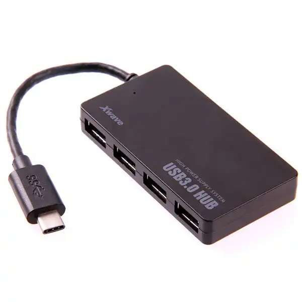 USB 3.0 HUB 4-PORT(Type C to1 xUSB3.0+3 xUSB2.0), kabl 13cm ( 129487 )