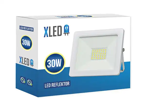 Led reflektor 30W, 6500K, 2400Lm , IP65, AC220-240V, beli ( 110868 )